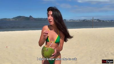 fucky-fucky with a latin on Vacation in Rio de Janeiro - jizm in mouth guzzle