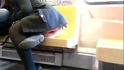 Candid upskirt PAWG whooty culo of NYC
