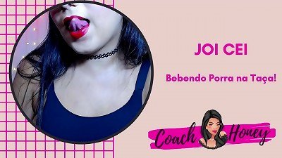 swallowing Milk in the Cup! | JOI CEI | Guided hand job | # four