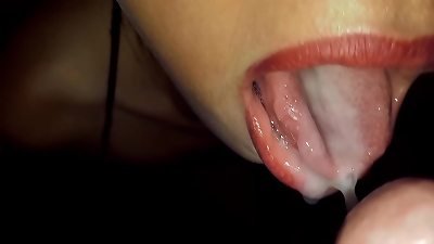 Compilation of blowjobs, cumshots and guy goo in the mouth.