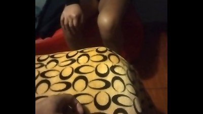 movie of two youthful people accepting hump for money