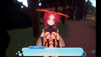 Monster girl Island [Monthly Patreon choice hentai game] Ep.9 hookup girl engulfs dance